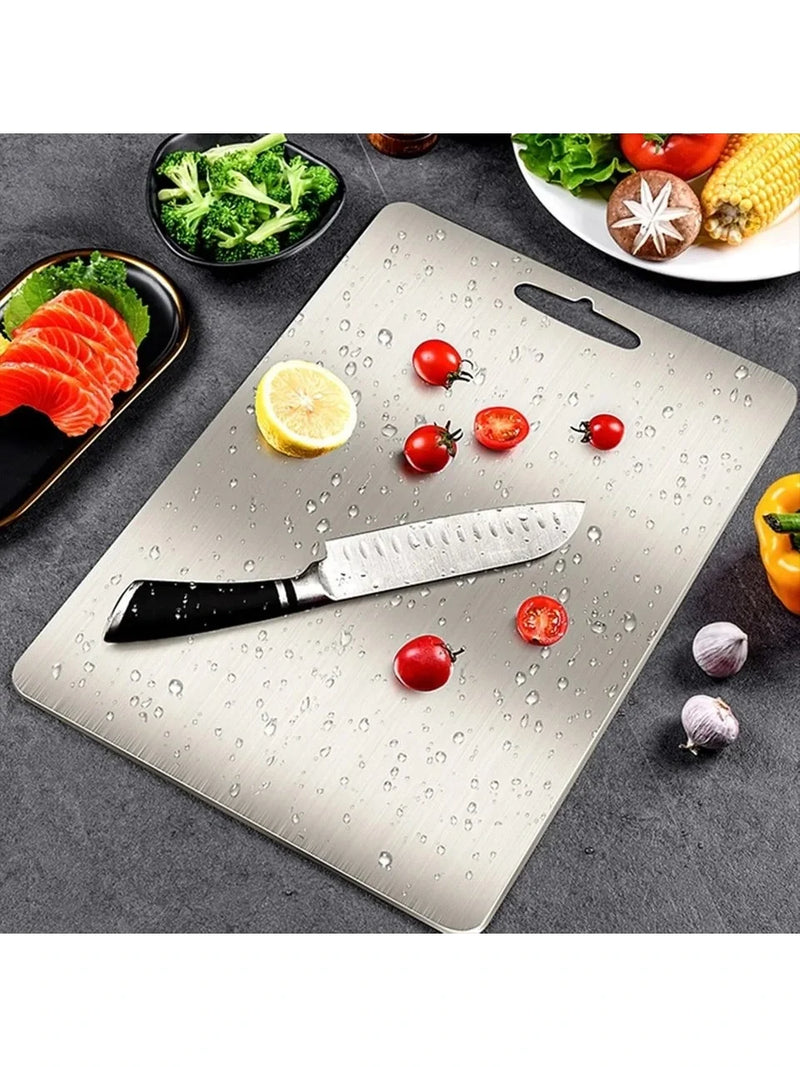Paslanmaz Çelik Kesme Tahtası 20x30 Cm Mutfak Sebze Et Kesme Tahtası Doğrama Tahtası Mutfak Aksesuarları