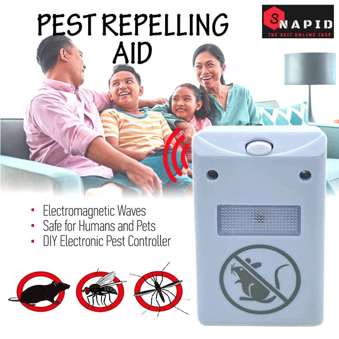 Pest Repeller Böcek Sinek Haşere Fare Kovucu Ultrasonik Zararlı Kovar Cihaz