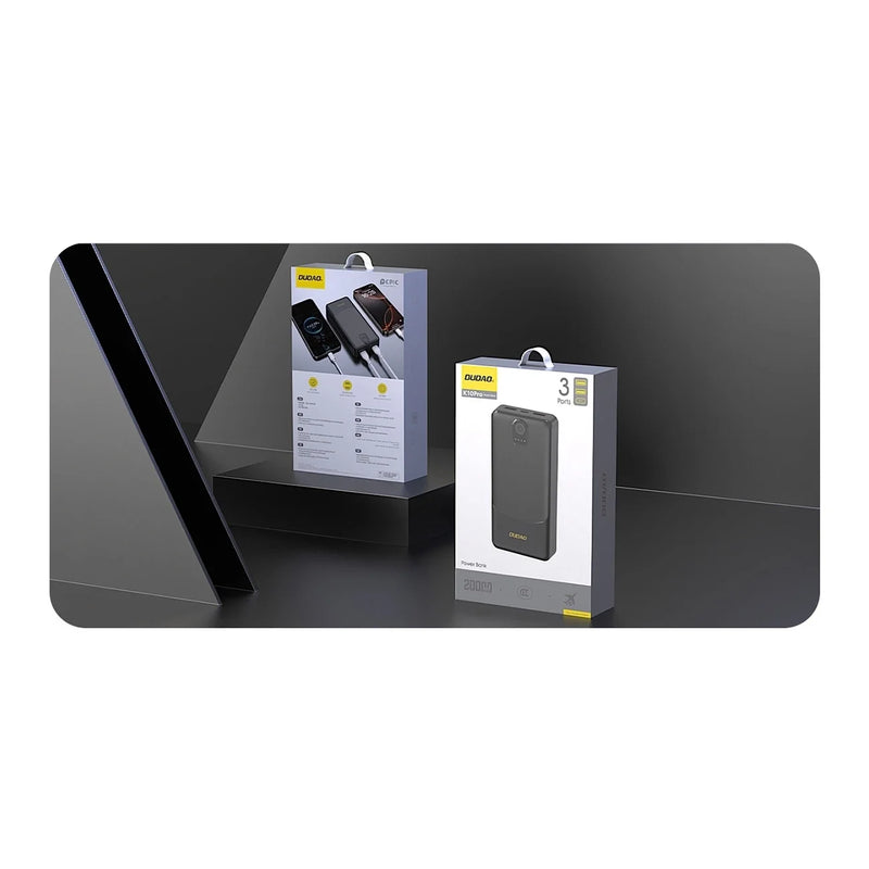 Powerbank Dudao K10pro 2.4a 20000mah 2 X Usb-a - Siyah
