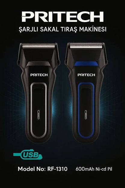 Pritech Şarjlı Sakal Tıraş Makinesi Seyahat Rf-1310