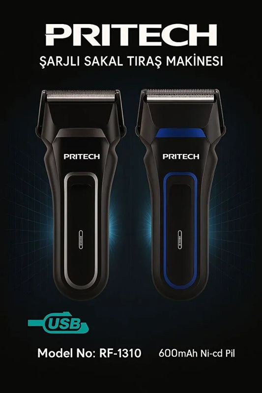 Pritech Şarjlı Sakal Tıraş Makinesi Seyahat Rf-1310