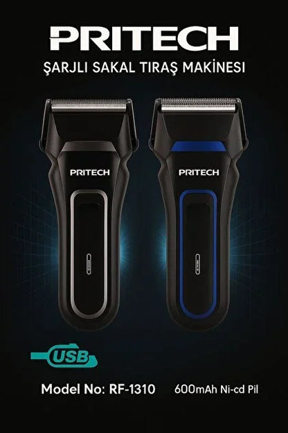 Pritech Şarjlı Sakal Tıraş Makinesi Seyahat Rf-1310