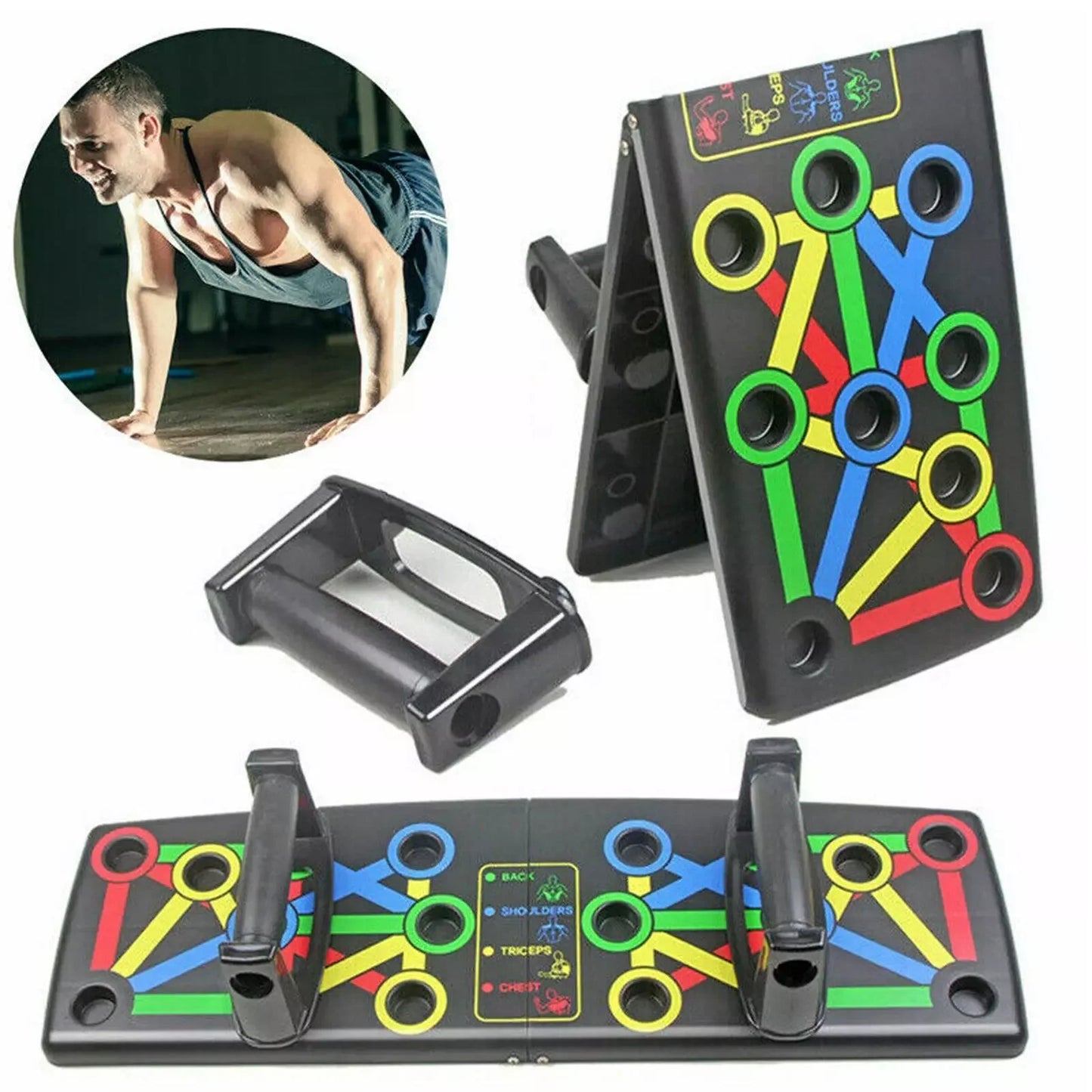 Push-up Board -çok Fonksiyonlu Şınav Tahtası Fitness Spor Kondisyon
