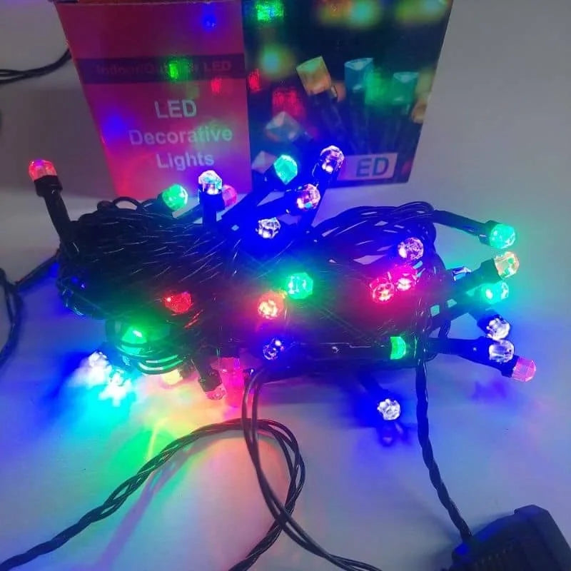 Rgb Renkli Işık Pirinç 10 Metre 100'lü Ledli