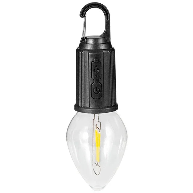 Rustik Taşınabilir Şarjlı Tasarruflu Ampul 10w Led Lamba Type-c Şarj Askılı Asma Aydınlatma T03