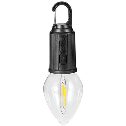 Rustik Taşınabilir Şarjlı Tasarruflu Ampul 10w Led Lamba Type-c Şarj Askılı Asma Aydınlatma T03