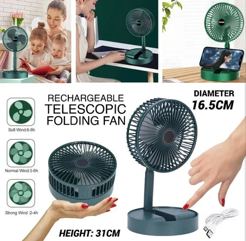 Şarjlı Masaüstü Fan Usb Şarjlı Mini Fan