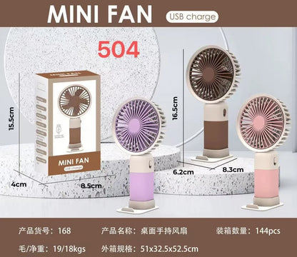 Şarjlı Taşınabilir El Tipi Mini Fan Egonex 504