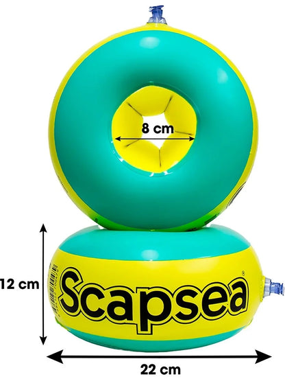 Scapsea Çocuklar Için Yüzme Kolluğu Içi Dolgulu 10kg - 40kg Arası Tamir Bandı Hediyeli