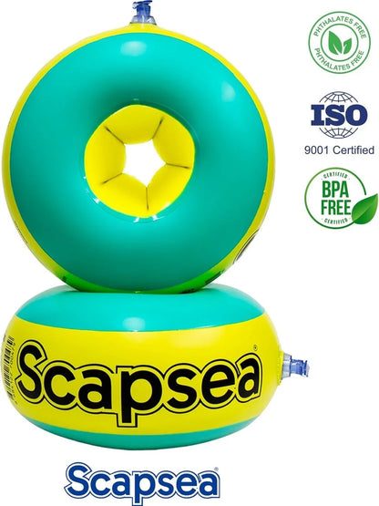 Scapsea Çocuklar Için Yüzme Kolluğu Içi Dolgulu 10kg - 40kg Arası Tamir Bandı Hediyeli