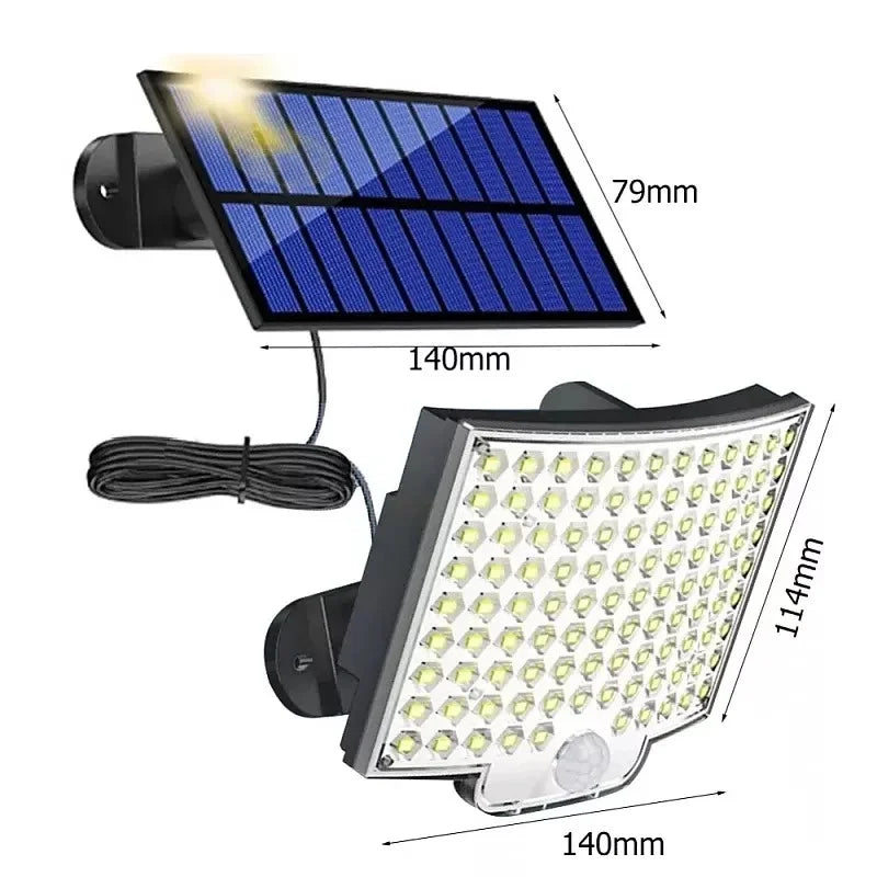 Solar Bahçe Aydınlatma Lambası 108 Led Lf-2501b