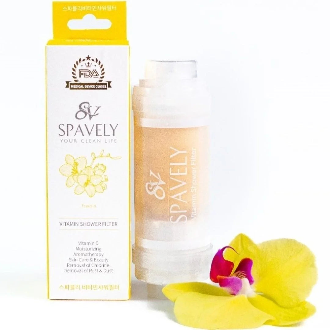 Spavely Vitamin C Duş Filtresi Her Türlü Cilt Tipini Ve Özellikle Kuru Ciltleri Nemlendirmek İçin, Kore Güzellik Ürünü (frezya)