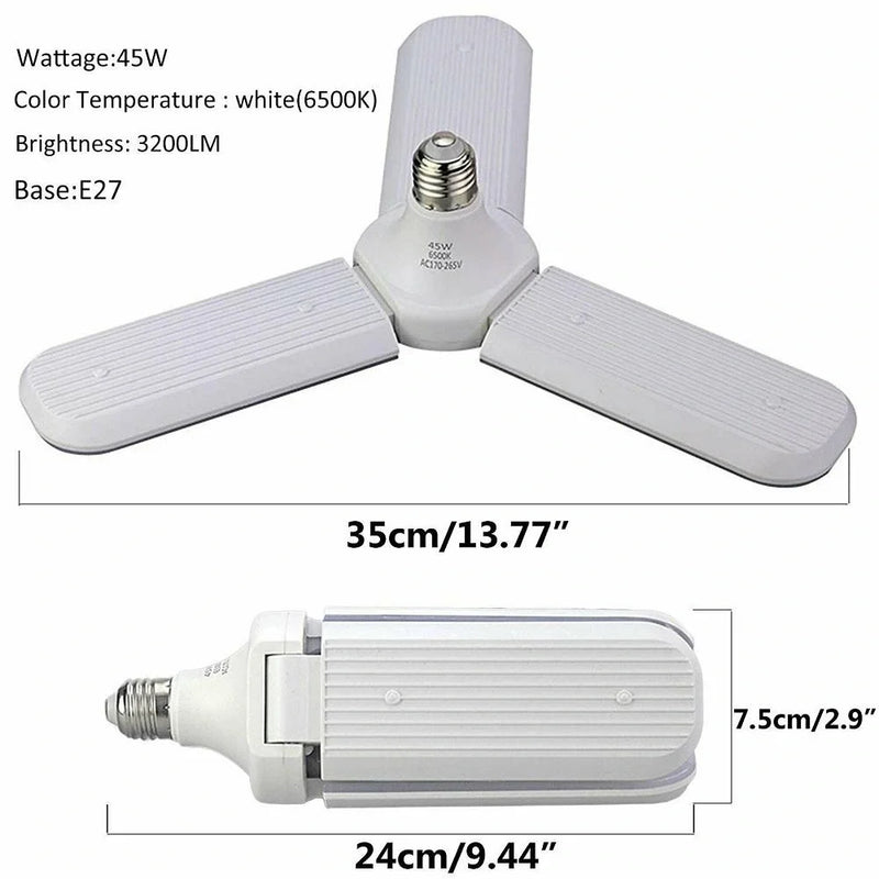 Sunlife Beyaz Işık 3 Pervaneli 45 Watt Tasarruflu