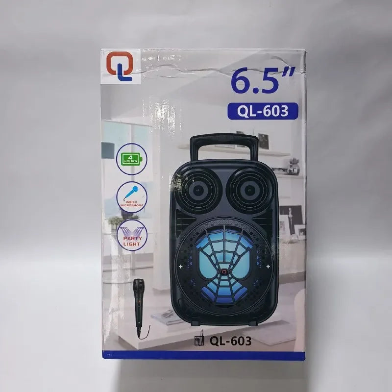 Taşınabilir 6,5 İnç Açık Hava Kablosuz Bluetooth Hoparlör Ql-603
