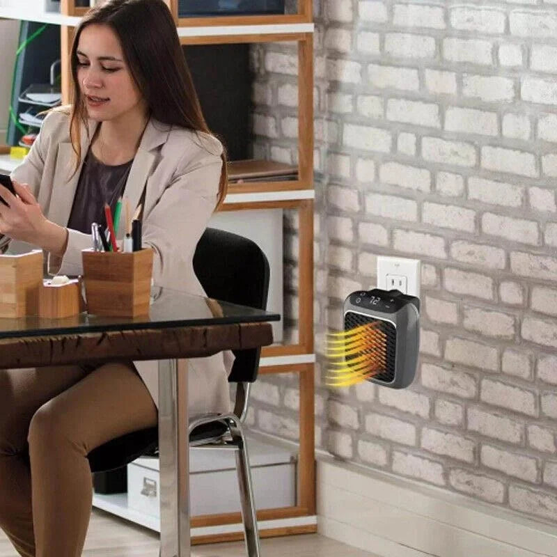 Priz Soba 800w Seramik Fişe Takılan Isıtıcı, Uzaktan Kumandalı Soba