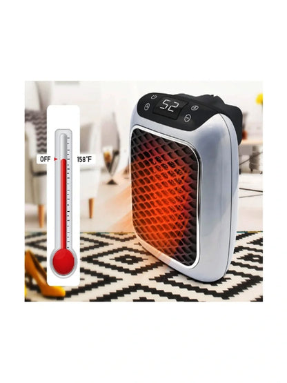 Priz Soba 800w Seramik Fişe Takılan Isıtıcı, Uzaktan Kumandalı Soba