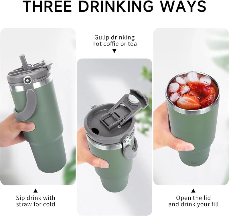 Termos 900 Ml Pipetli Termos Bardak