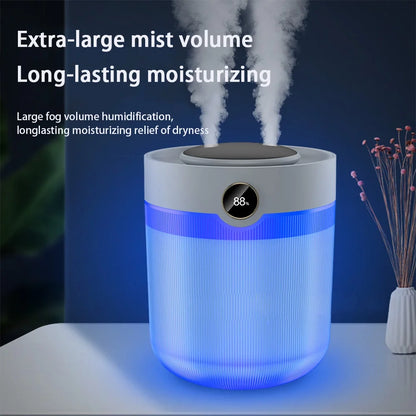 Ultrasonik Oda Hava Nemlendirici Çift Sprey Aromatherapy Ev Ofis Humudifier Rgb Işıklı 2lt