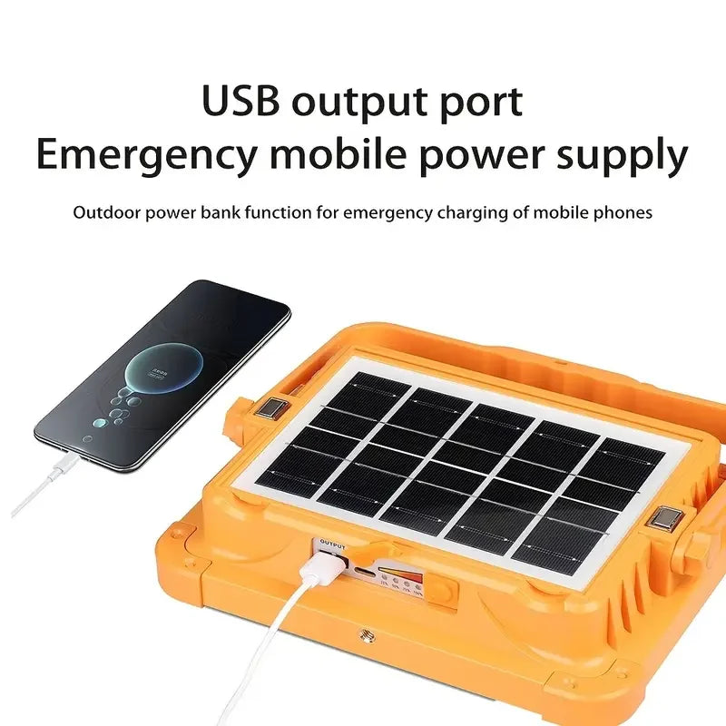 Wison Ws-5570 150w Güneş Enerjili Solar Kamp Feneri Projektör