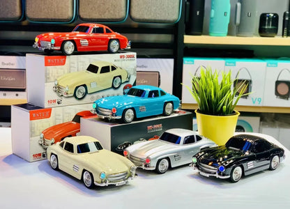 Ws-300sl Klasik Benz Model 10w Bluetooth Hoparlör Fm Radyo Usb